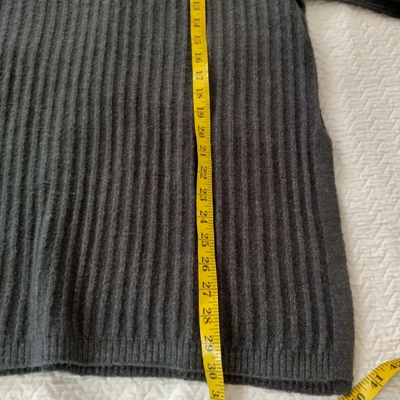 Free People Around The Clock Pullover Ribbed Sweater Grey Sz Xs - Picture 10 of 10